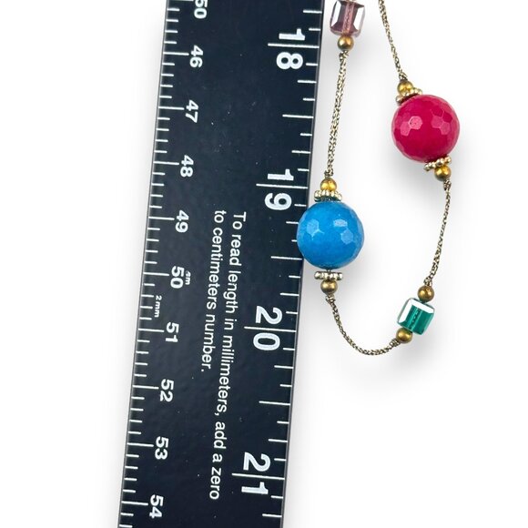 PremierDesigns Paradise Found Multi-Color Beaded Necklace EUC Boho Retro Elegant - Picture 5 of 12